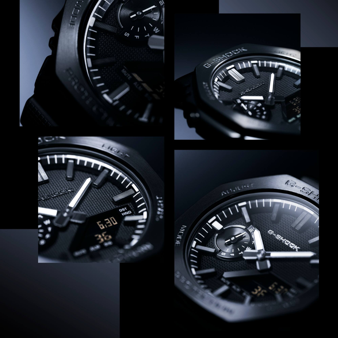 CASIO G-SHOCK GM-2100LXB-1ADR LUXE BLACK G-STEEL ANALOG-DIGITAL MEN WATCH