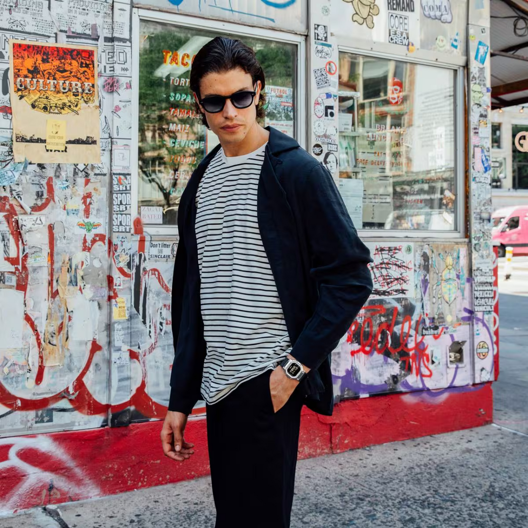 CASIO G-SHOCK GM-5600U-1DR DIGITAL SILVER BLACK WATCH