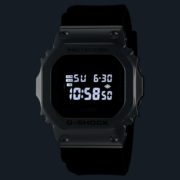 CASIO G-SHOCK GM-5600U-1DR DIGITAL SILVER BLACK WATCH