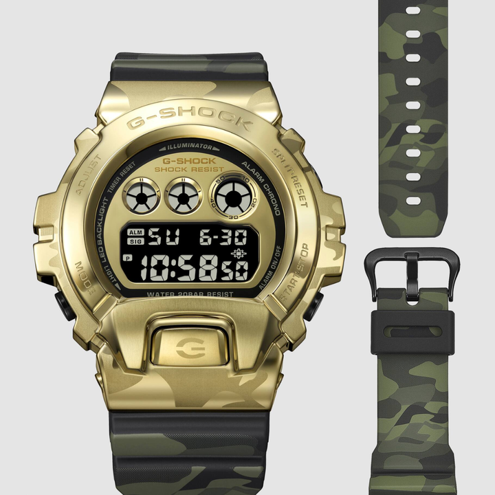 CASIO G-SHOCK GM-6900CMG-3DR BOLD CAMO STANDARD DIGITAL MEN WATCH