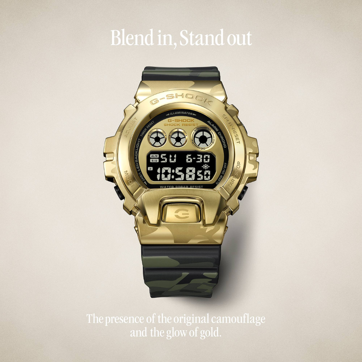 CASIO G-SHOCK GM-6900CMG-3DR BOLD CAMO STANDARD DIGITAL MEN WATCH