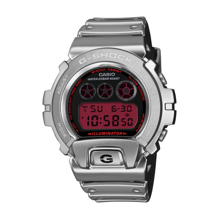 CASIO G-SHOCK GM-6900YRA-8DR FINE METALLIC DIGITAL SILVER WATCH