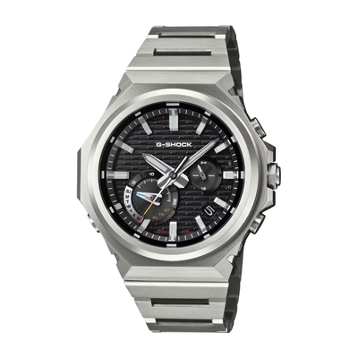 Casio G-Shock GST-B1000D-1ADR solar men's watch with black dial and stainless steel band