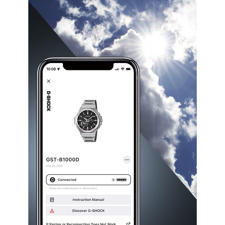 CASIO G-SHOCK G-STEEL GST-B1000D-3ADR SOLAR MEN WATCH