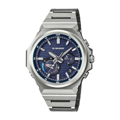 Casio G-Shock GST-B1000D-2ADR solar men's watch with blue dial and stainless steel band