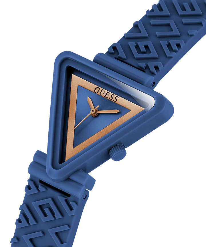 GUESS GW0543L7 FAME QUARTZ ANALOG 3 HANDS BLUE SILICONE WOMEN WATCH