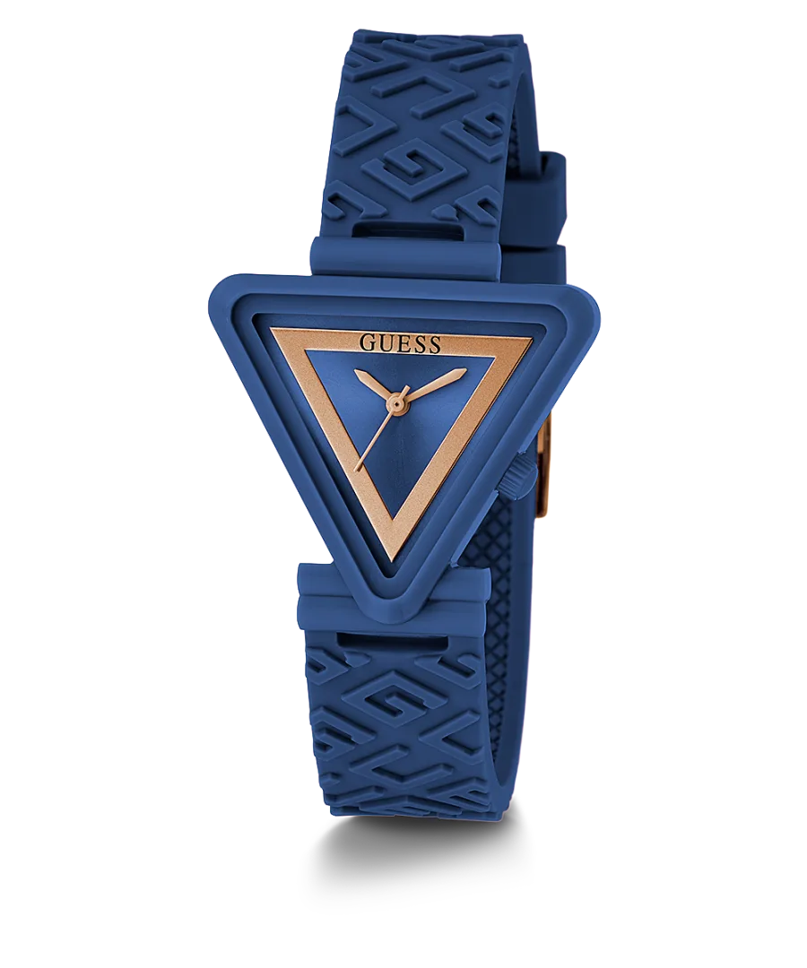 GUESS GW0543L7 FAME QUARTZ ANALOG 3 HANDS BLUE SILICONE WOMEN WATCH