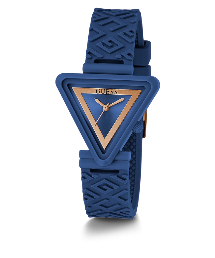 GUESS GW0543L7 FAME QUARTZ ANALOG 3 HANDS BLUE SILICONE WOMEN WATCH