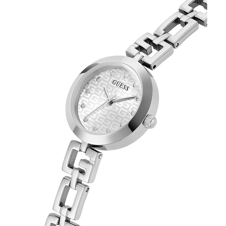 GUESS GW0549L1 LADY G SILVER TONE QUARTZ ANALOG 3 HANDS WOMEN WATCH