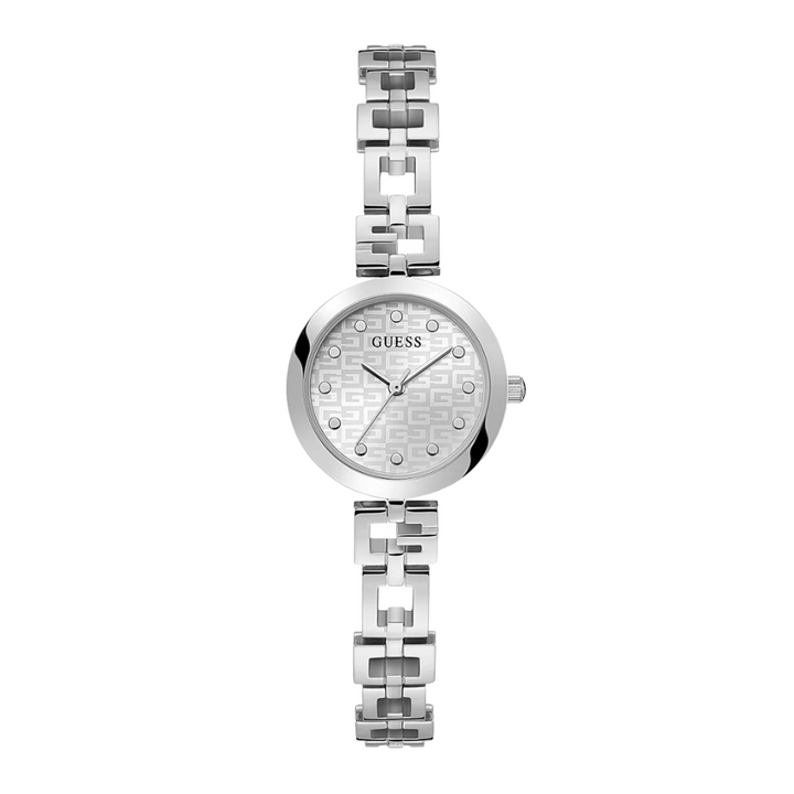 GUESS GW0549L1 LADY G SILVER TONE QUARTZ ANALOG 3 HANDS WOMEN WATCH