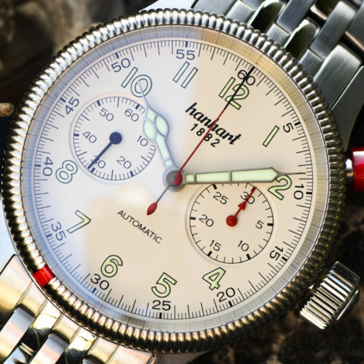 HANHART PIONEER MK I 714.200-6428 STAINLESS STEEL MEN WATCH