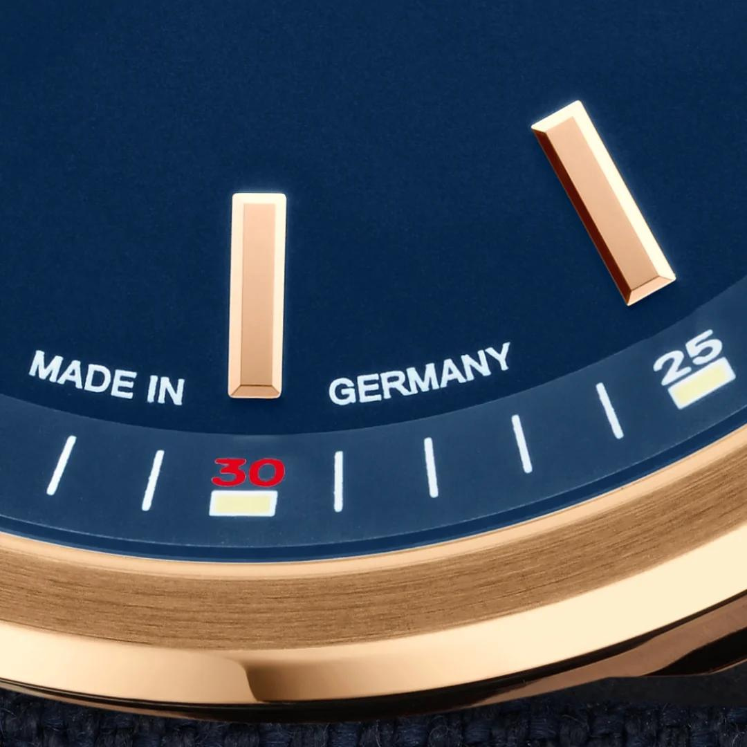 [PRE-ORDER] MÜHLE-GLASHÜTTE 29ER BIG BRONZE EDITION 1994 M1-25-32-1994-CB AUTOMATIC MÜHLE BLUE CANVAS STRAP MEN WATCH