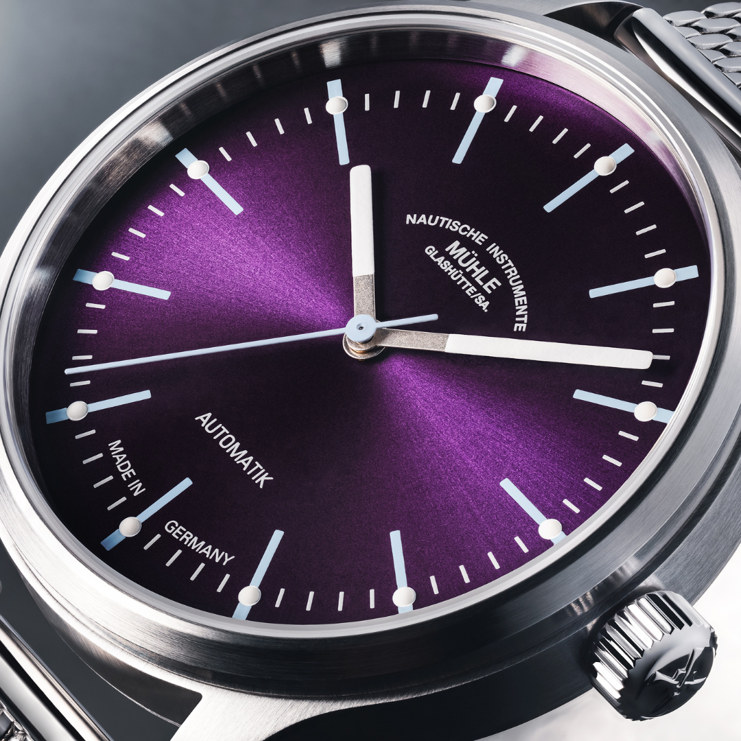 [PRE-ORDER] MÜHLE-GLASHÜTTE PANOVA VIOLET M1-40-78-1-MB-II AUTOMATIC MILANESE STRAP MEN WATCH