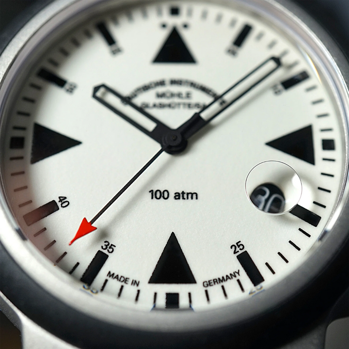 MÜHLE-GLASHÜTTE S.A.R. RESCUE-TIMER LUMEN M1-41-08-MB AUTOMATIC METAL STRAP MEN WATCH