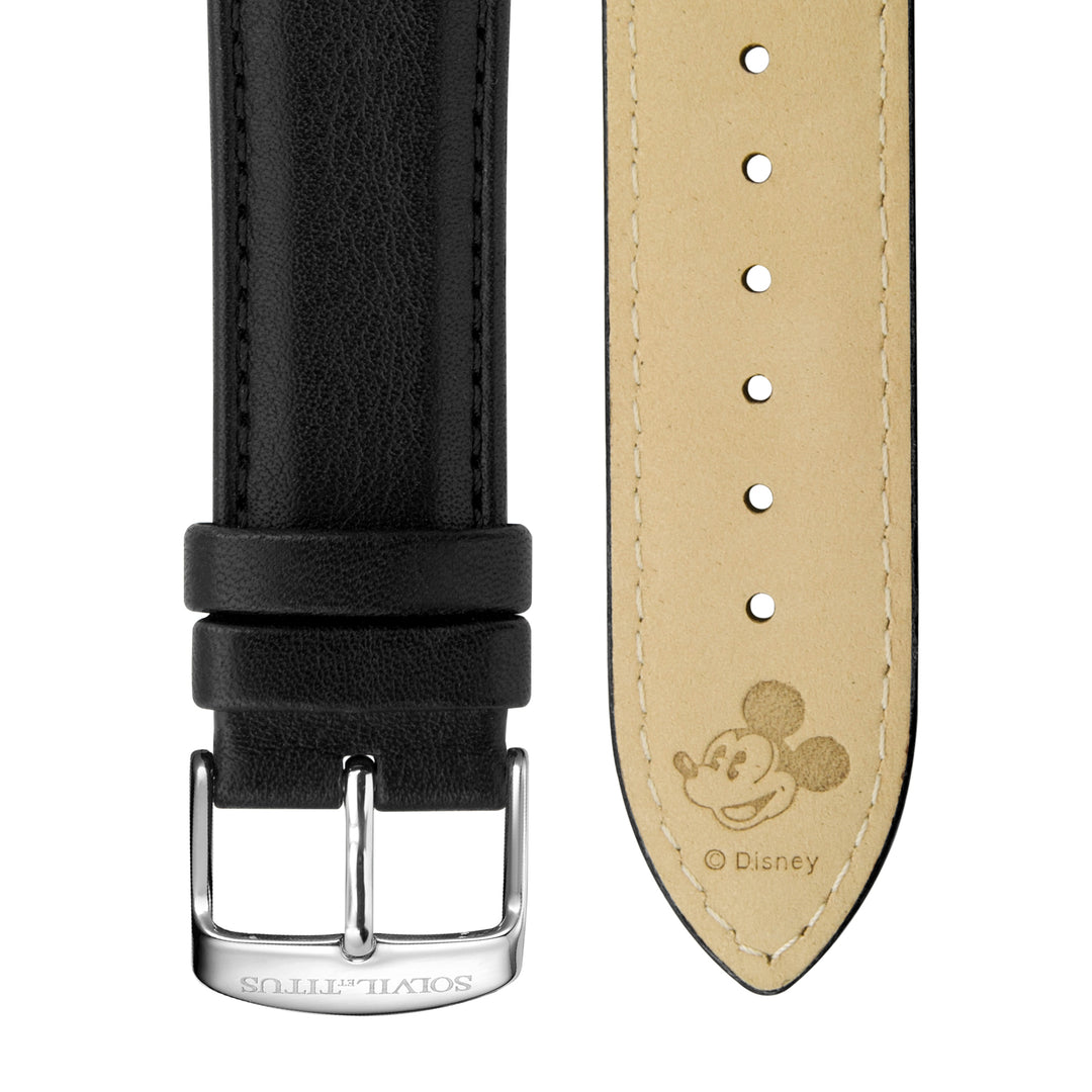 SOLVIL ET TITUS MICKEY MOUSE 95TH ANNIVERSARY W06-03355-001 MULTI-FUNCTION LEATHER MEN WATCH