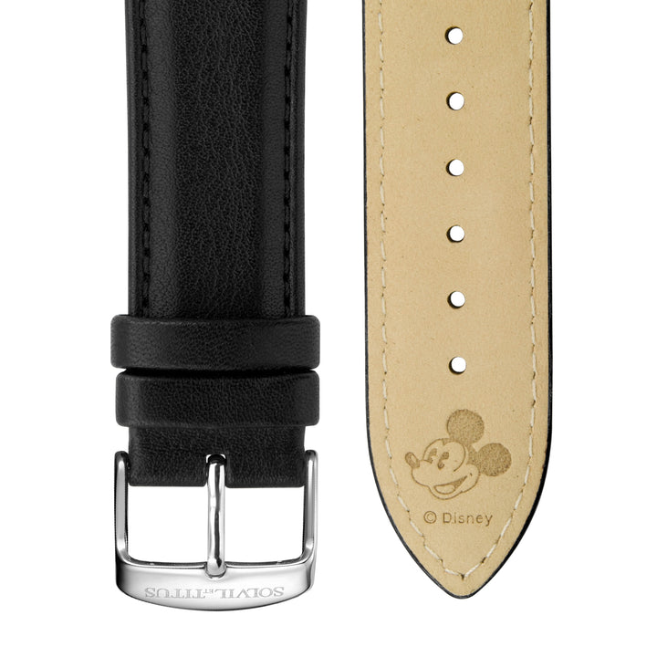 SOLVIL ET TITUS MICKEY MOUSE 95TH ANNIVERSARY W06-03355-001 MULTI-FUNCTION LEATHER MEN WATCH