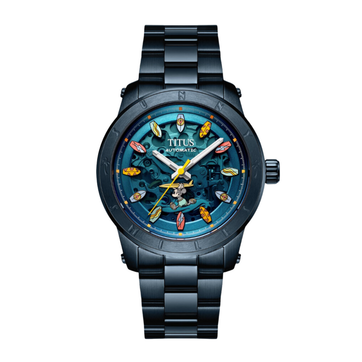 SOLVIL ET TITUS MICKEY MOUSE LIFESTYLE "CATCHING WAVES" LIMITED EDITION MECHANICAL WOMEN WATCH W06-03376-001