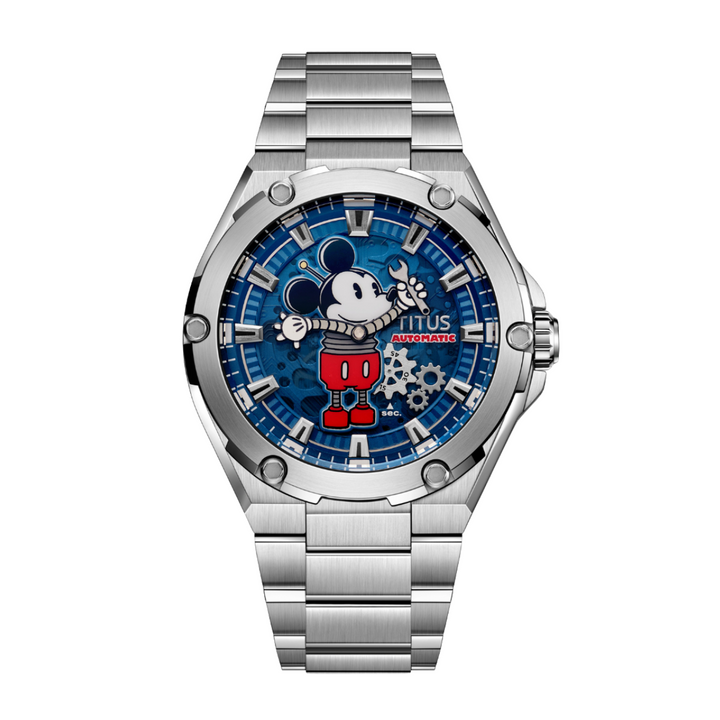SOLVIL ET TITUS MICKEY MOUSE LIFESTYLE LIMITED EDITION "CHARGED UP" MECHANICAL MEN WATCH W06-03379-001