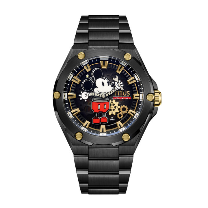 SOLVIL ET TITUS MICKEY MOUSE LIFESTYLE LIMITED EDITION "CHARGED UP" MECHANICAL MEN WATCH W06-03379-002