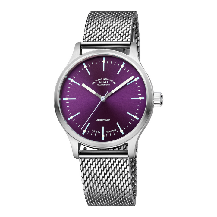 [PRE-ORDER] MÜHLE-GLASHÜTTE PANOVA VIOLET M1-40-78-1-MB-II AUTOMATIC MILANESE STRAP MEN WATCH