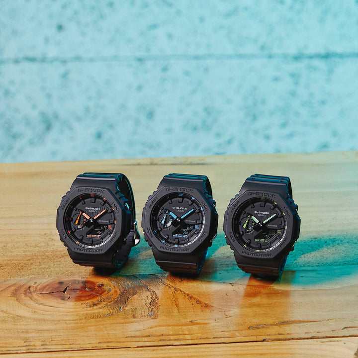 CASIO G-SHOCK GA-2100-1A2DR SPECIAL COLOUR MODELS BLACK WATCH