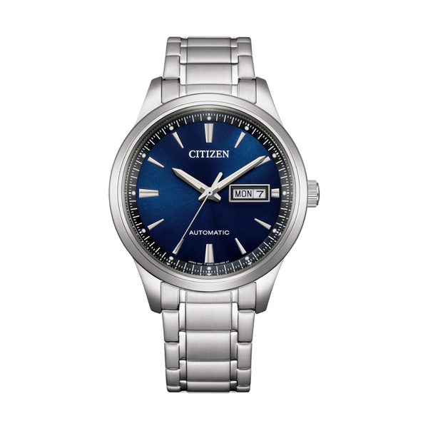 Citizen NY4060-51L blue dial 40mm automatic Caliber 8200 day-date stainless steel bracelet 50m
