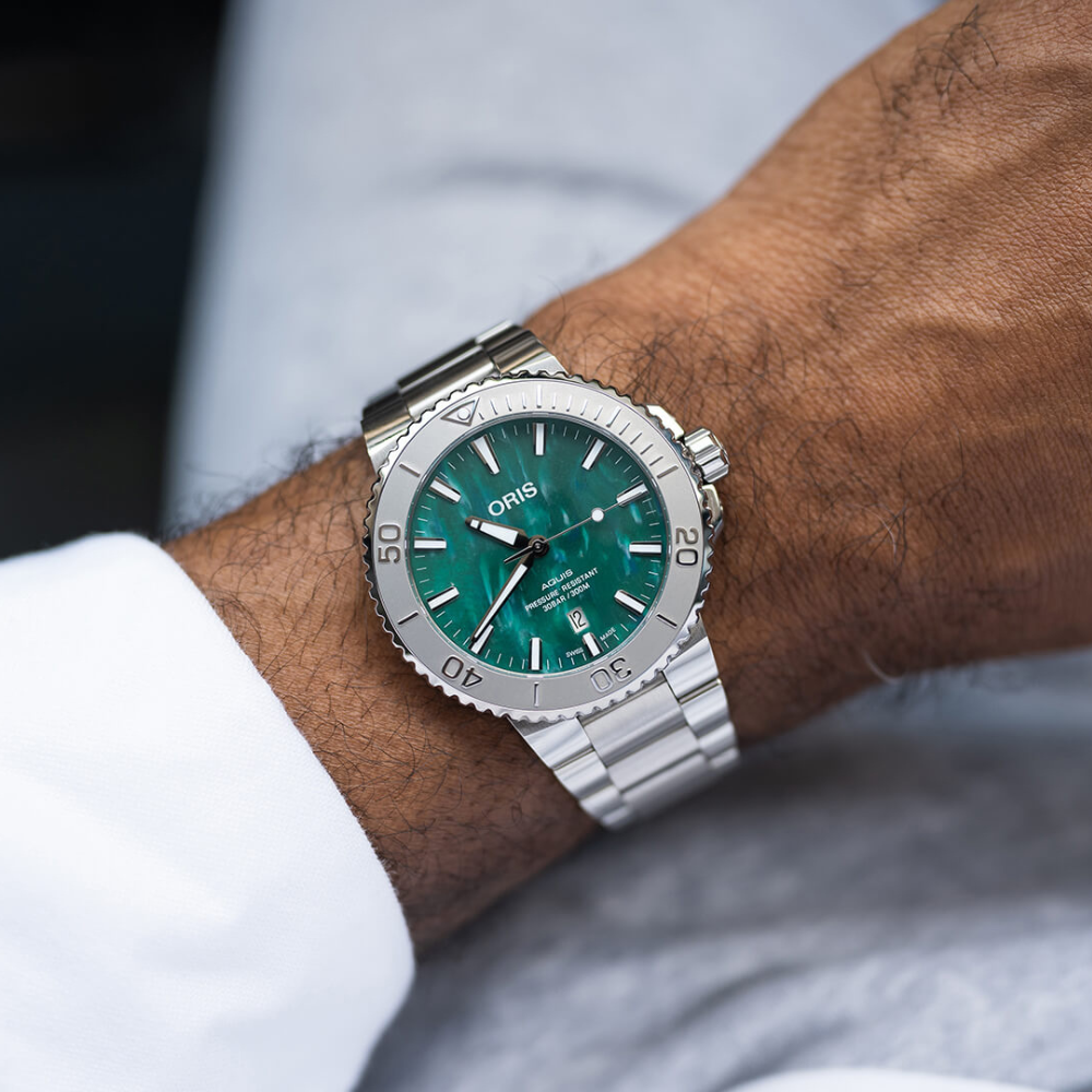 ORIS Watches City Chain SG Tagged GREEN City Chain Singapore