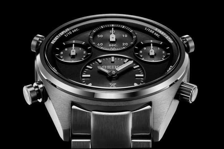 SEIKO PROSPEX SFJ003P1 ONE HUNDREDTH OF A SECOND SPEEDTIMER SOLAR CHRONOGRAPH MEN WATCH