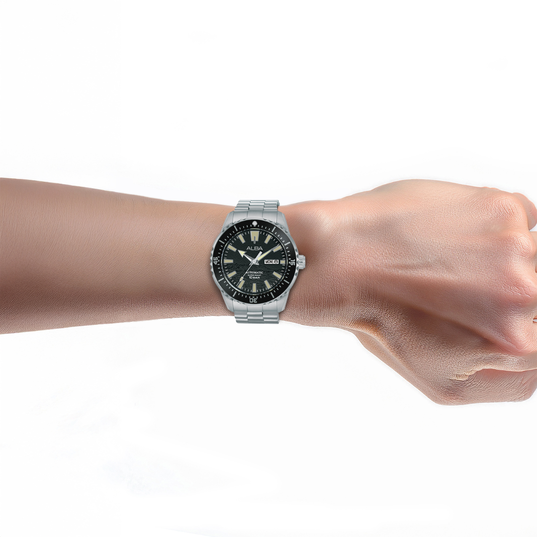 ALBA AL4743X MECHANICAL STAINLESS STEEL MEN WATCH