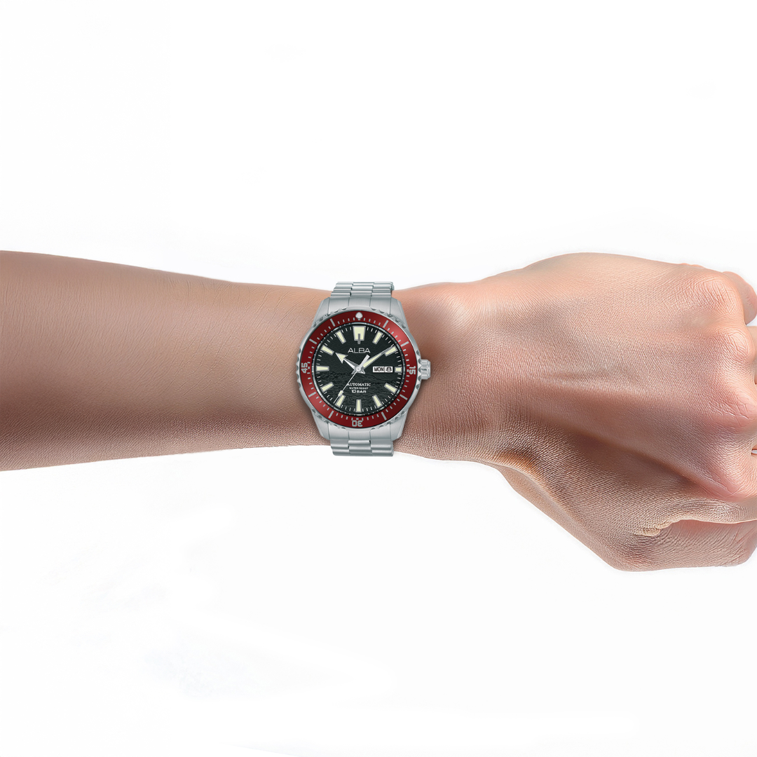 ALBA AL4745X MECHANICAL STAINLESS STEEL MEN WATCH