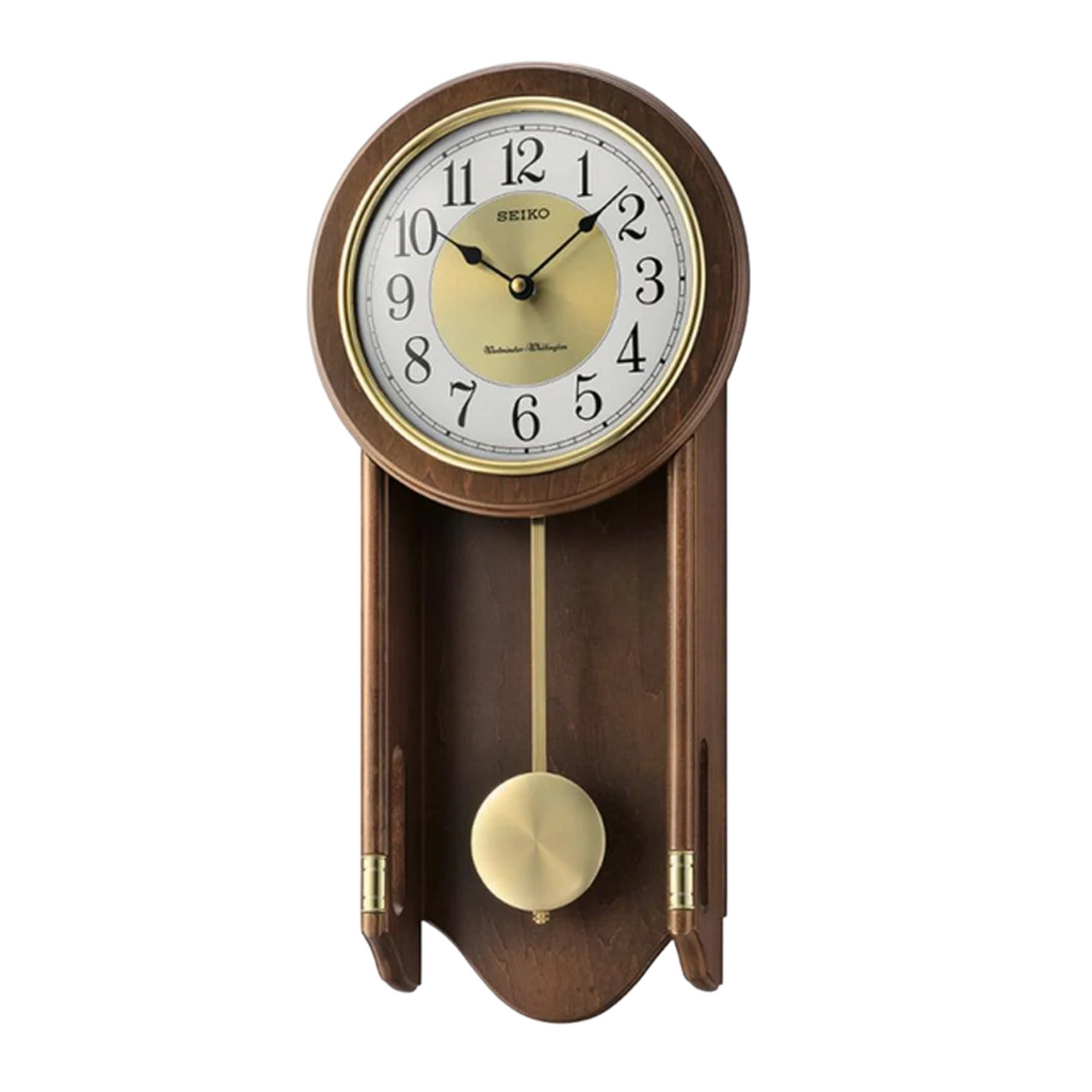 Seiko QXH073B Wooden Wall Clock | City Chain – City Chain Singapore