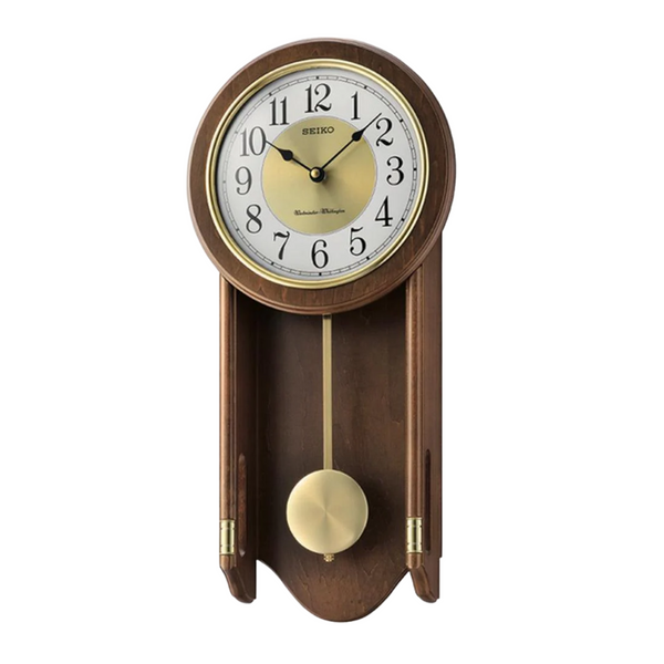 Seiko QXH073B Wooden Wall Clock | City Chain – City Chain Singapore