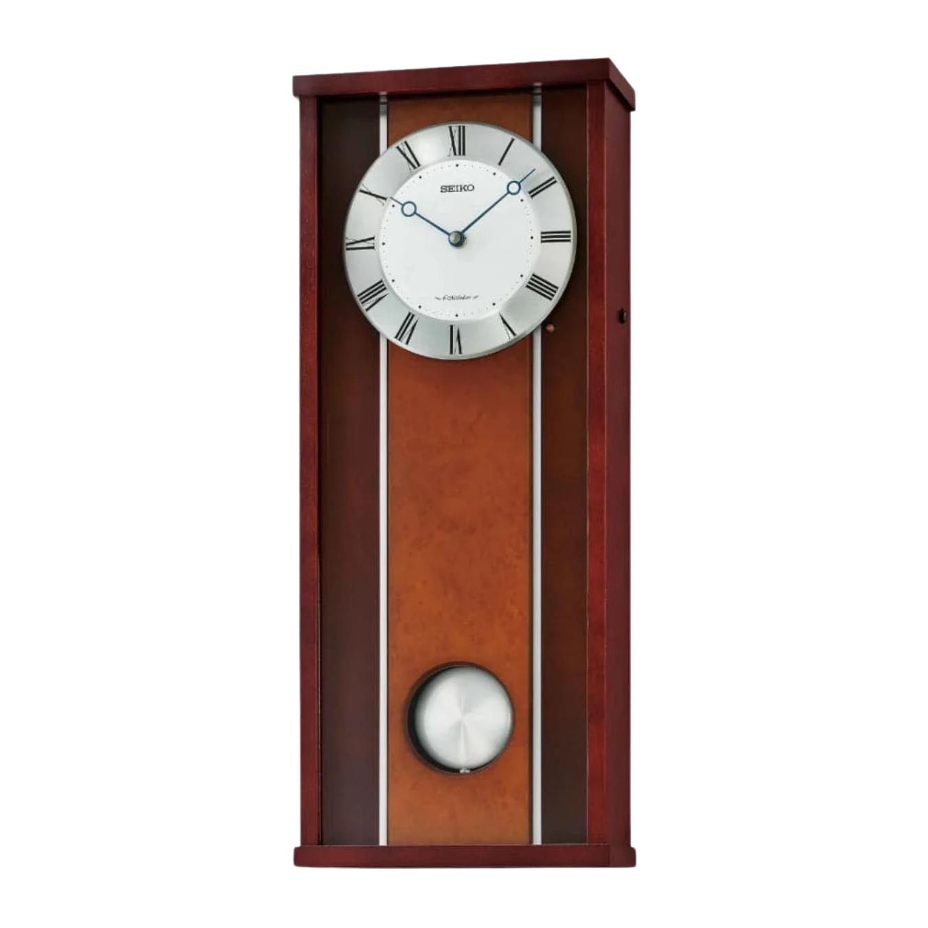 Am236b Seiko QXM396B Wooden Wall Clock | City Chain – City Chain Singapore