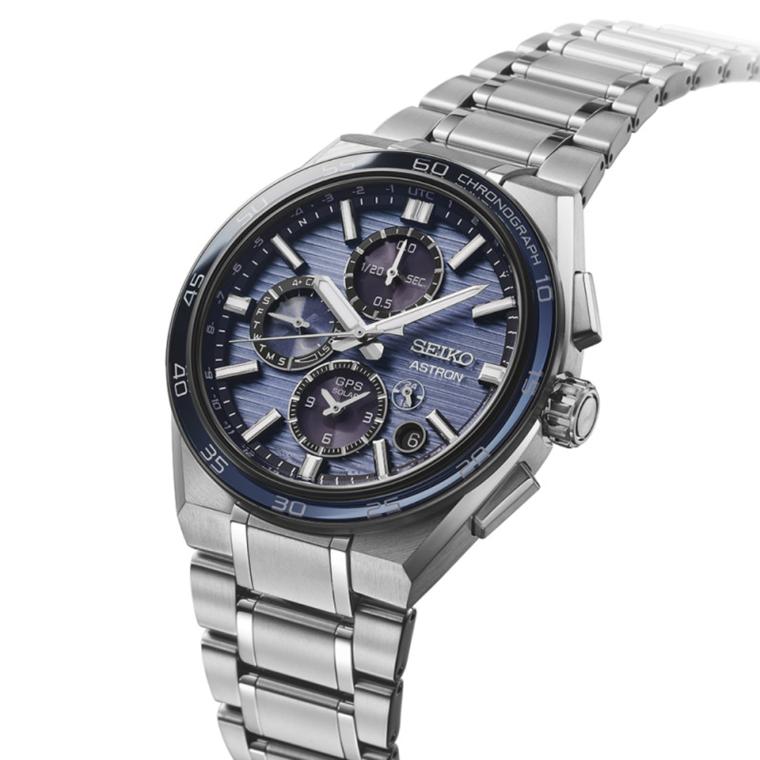 SEIKO ASTRON SSH175J1 DUAL-TIME GPS SOLAR CHRONOGRAPH MEN WATCH
