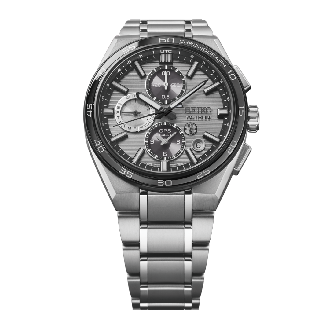 SEIKO ASTRON SSH177J1 DUAL-TIME GPS SOLAR CHRONOGRAPH MEN WATCH