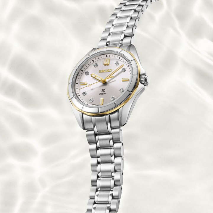 SEIKO PROSPEX SUR618J1 MARINE SPORTS DIAMOND-SET QUARTZ ANALOG WOMEN WATCH