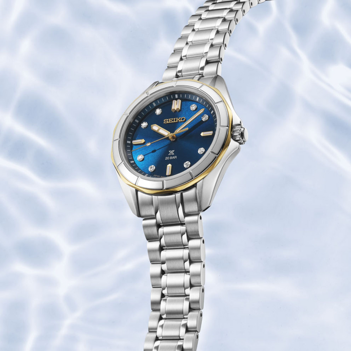 SEIKO PROSPEX SUR620J1 MARINE SPORTS DIAMOND-SET QUARTZ ANALOG WOMEN WATCH