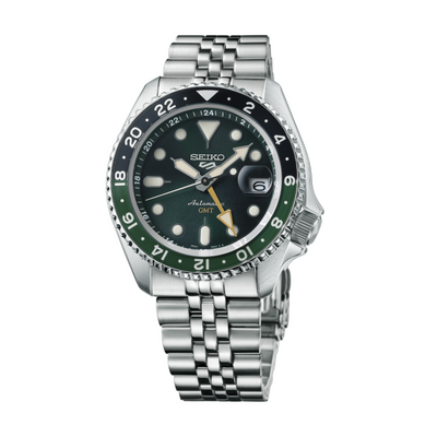 Seiko 5 Sports SSK035K1 GMT green dial SKX 4R34 automatic exhibition 100m