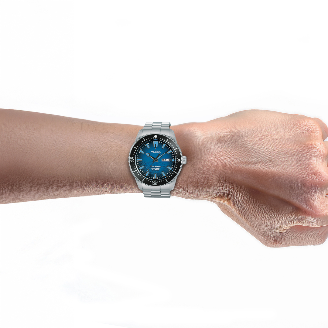 ALBA AL4741X MECHANICAL STAINLESS STEEL MEN WATCH
