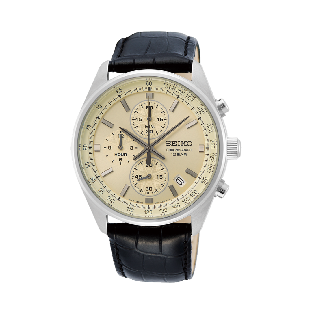 Seiko Chronograph SSB383P1 Quartz Men Watch
