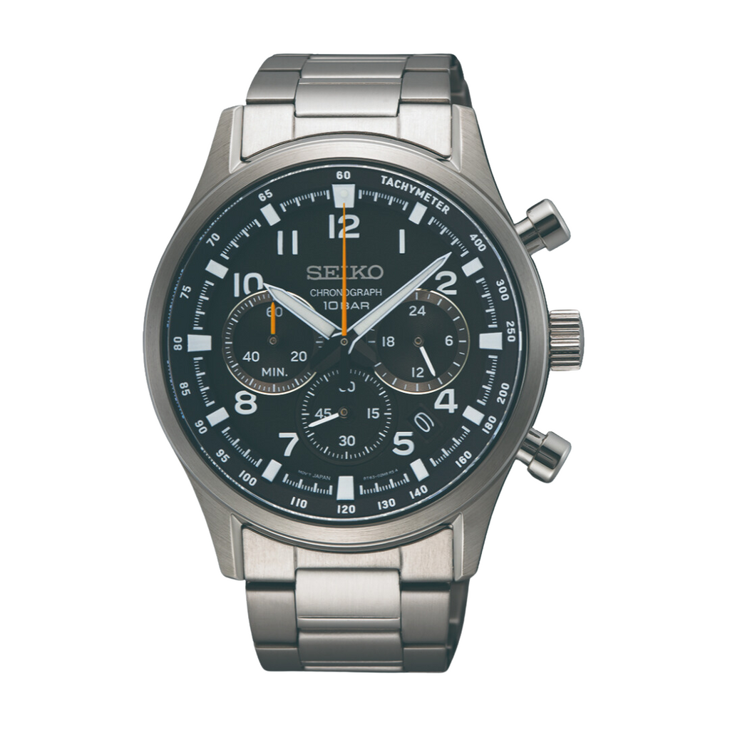 Seiko Chronograph SSB447P1 Dark Grey Dial Watch | City Chain