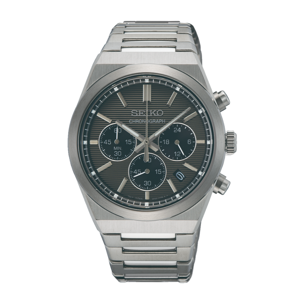 S*o様 【ジャンク品】SEIKO クロノグラフ 腕時計 シルバー Seiko Chronograph SSB455P1 Quartz Men Watch | City Chain – City