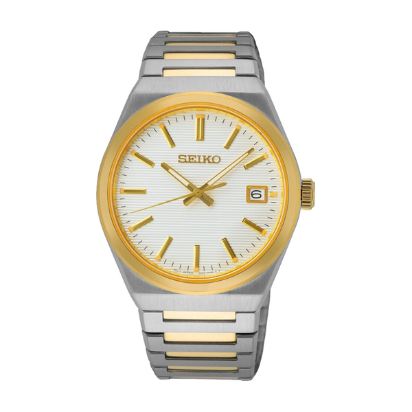 ✨SEIKO✨セイコー✨クォーツ✨7N01-6B20✨ゴールド文字盤✨腕時計✨ Seiko SUR558P1 Conceptual Quartz Watch | City Chain – City Chain