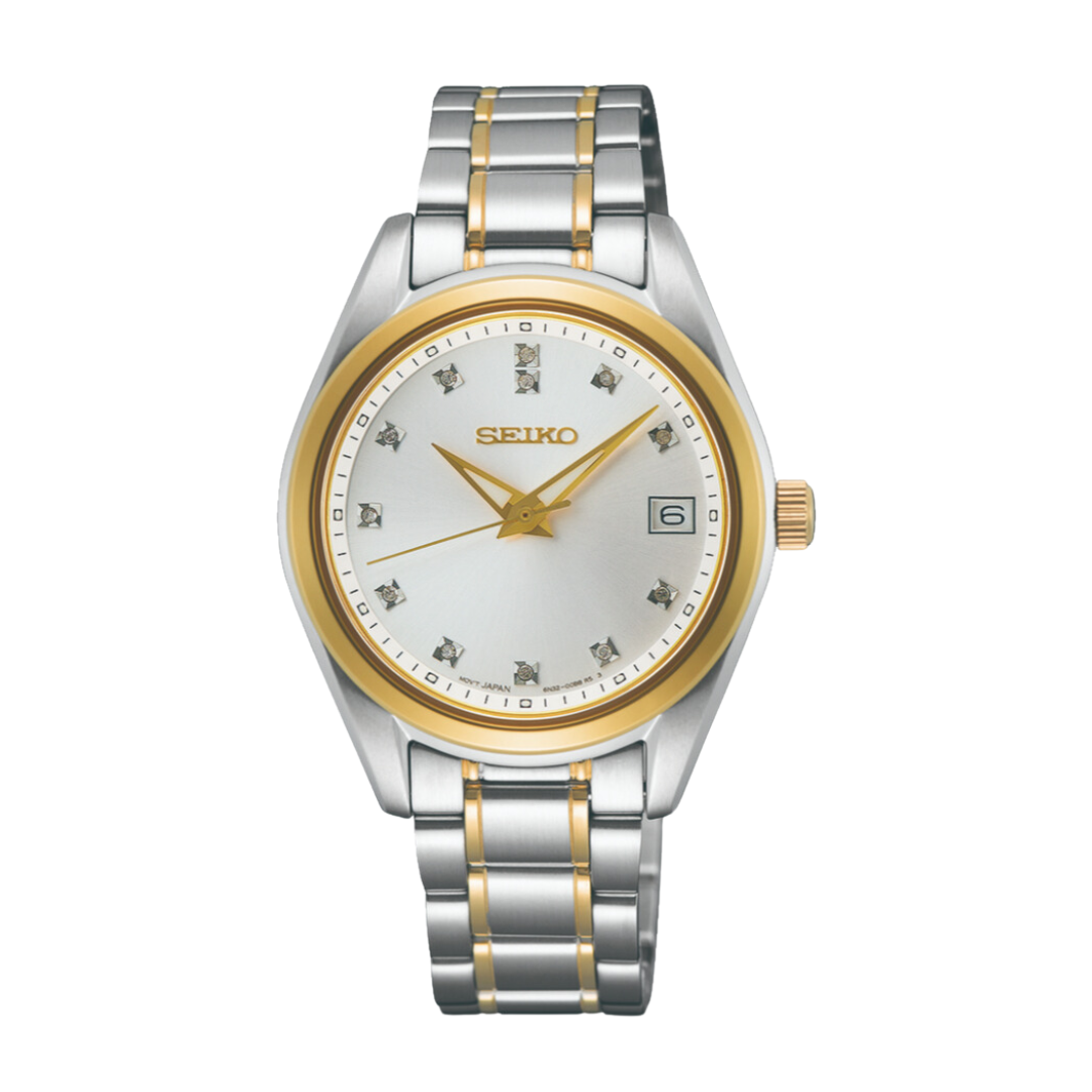 Seiko SUR582P1 Conceptual Quartz Analogue 3 Hands Date Women Watch