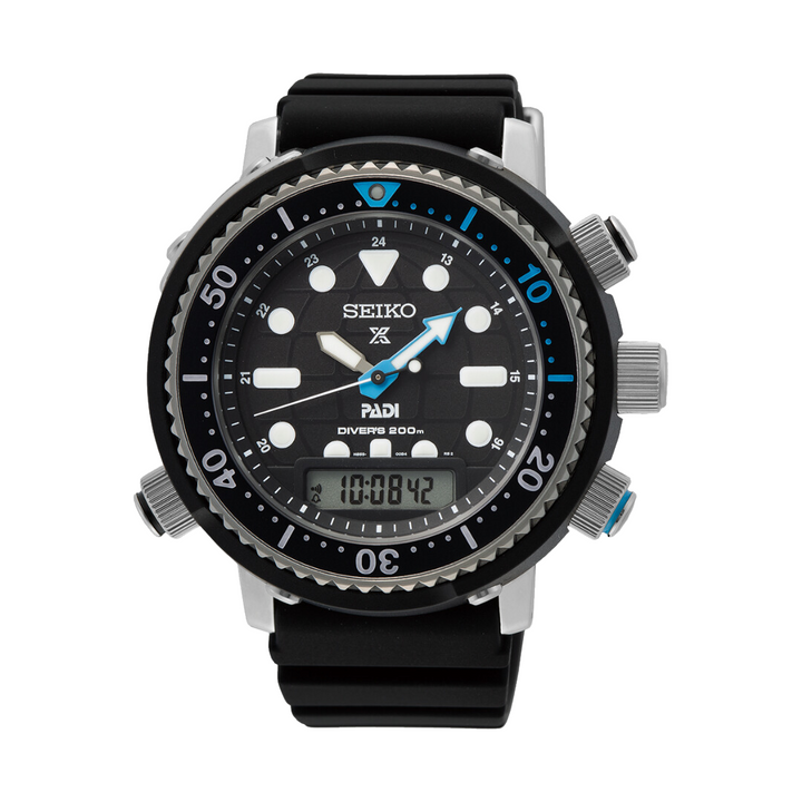 SEIKO PROSPEX SNJ035P1 PADI SPECIAL EDITION "ARNIE" SOLAR HYBRID DIVER'S 40TH ANNIVERSARY MEN WATCH