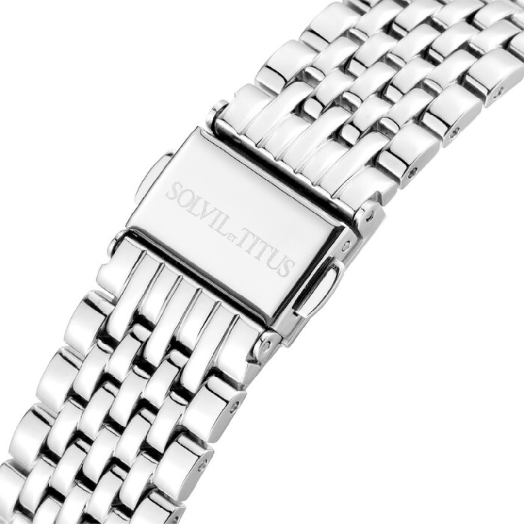 SOLVIL ET TITUS CLASSICIST W06-03044-002 3 HANDS DATE QUARTZ MEN WATCH