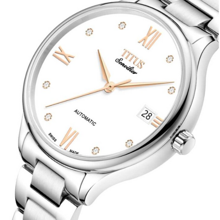 SOLVIL ET TITUS SONVILIER W06-03116-001 3 HANDS DATE AUTOMATIC WOMEN WATCH