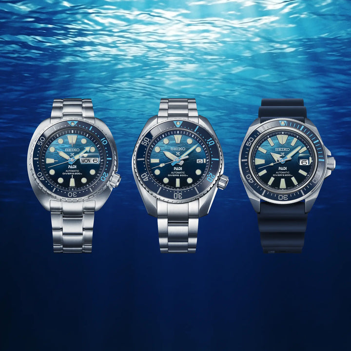 SEIKO PROSPEX SRPK01K1 GREAT BLUE TURTLE SCUBA PADI AUTOMATIC SPECIAL EDITION MEN WATCH