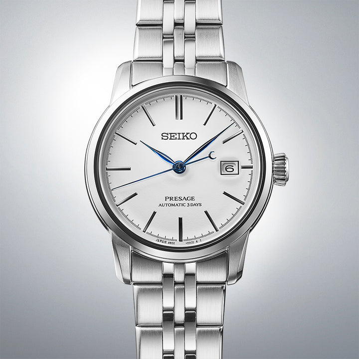 SEIKO PRESAGE SPB403J1 PURE WHITE ENAMEL CRAFTSMANSHIP SERIES MEN WATCH