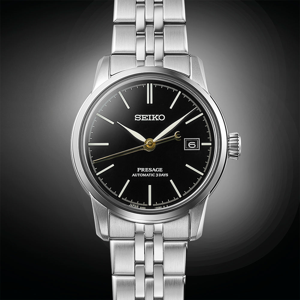 Seiko black face new arrivals
